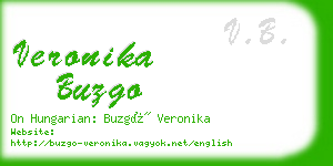 veronika buzgo business card